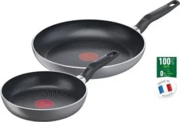 Set tiganësh Tefal Super Start C2739053, 20 cm, 26 cm, i zi