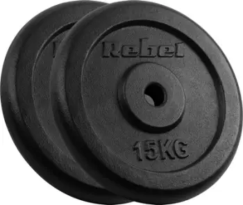 Disqe peshe Rebel Active Classic, set 2x15kg 30kg, vrimë 31mm, gri