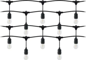 Dritare dekorative me led Lighting Garland, 20 m, 40x1W 3000K, e zezë