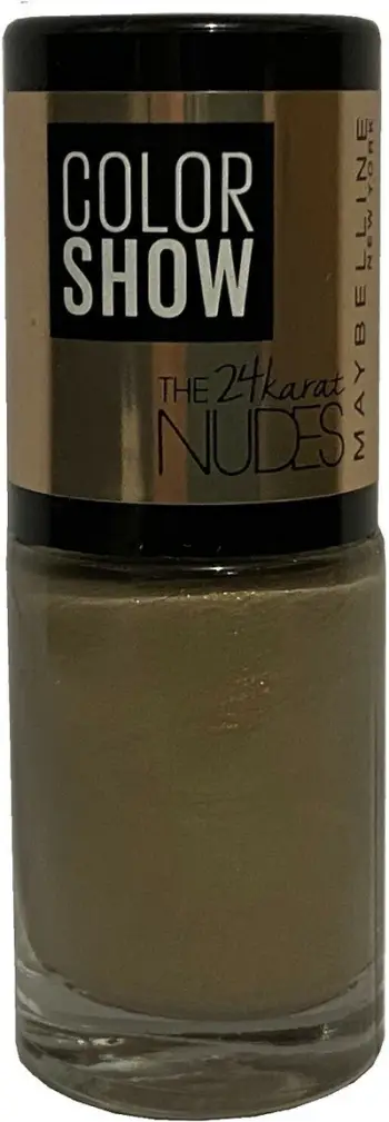 Llak thonjsh Maybelline Color Show The 24 Karat Nudes, nude, me shkëlqim