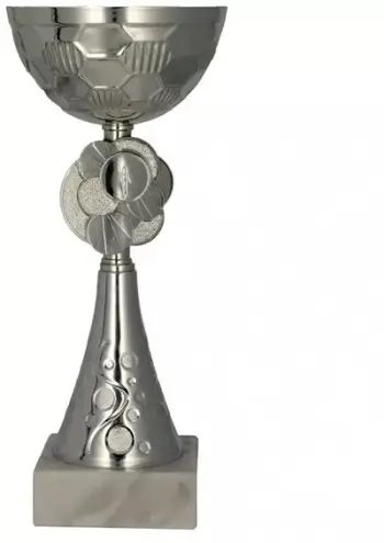 Kupë metalike dekorative Universal 8486, 20cm, argjendi