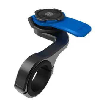 Mbajtës timoni për telefon Quad Lock Pro, montim frontal, alumin, zi blu