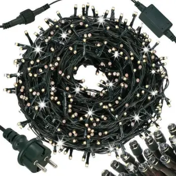 Drita dekorative perde Springos Icicle LED, 300 LED, 14.5m, e ngrohtë