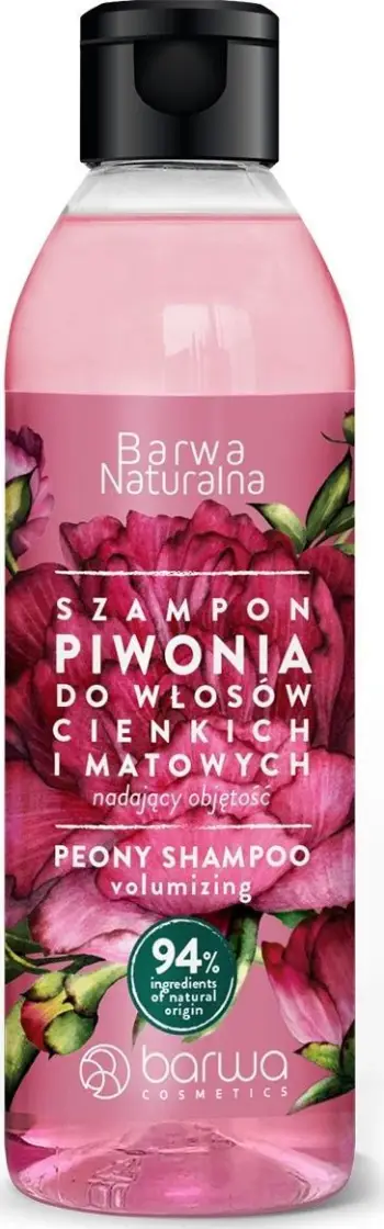 Shampo për flokë Barwa Naturalna Peony, volumizuese, 300ml