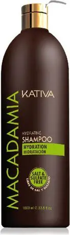 Shampo flokësh Kativa Macadamia Hydrating, hidratim, pa sulfate, 1000ml