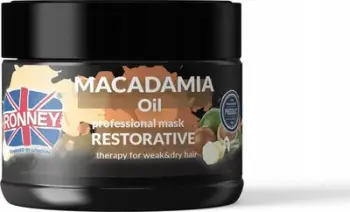 Maskë flokësh Ronney Macadamia Oil Professional, rigjeneruese, për flokë të thatë dhe të dëmtuar