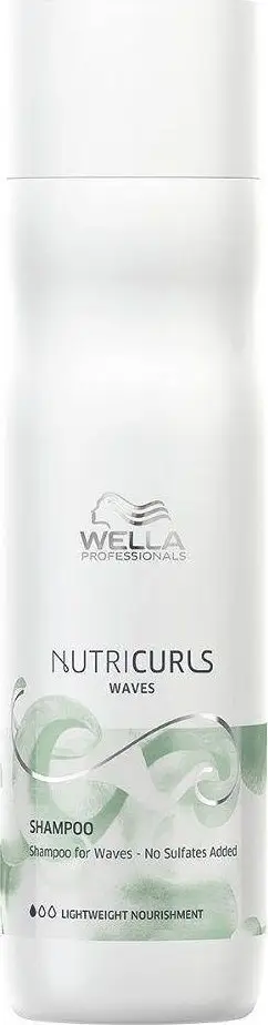 Shampo flokësh Wella Nutricurls Waves, për onde dhe kaçurrela, 250ml