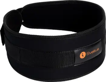Rrip për ngritje peshe Weightlifting Belt, mbyllje me shul çeliku, i zi