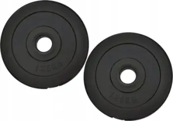 Disk peshe Spartan Utei, 2x1.25kg, për shtangë, i zi