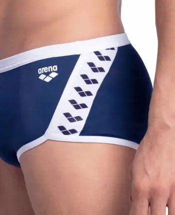 Brekë noti meshkuj Arena Icons Low Waist, MaxLife Eco, rezistente ndaj klorit, blu navy