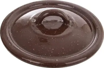 Kapak tenxhere Orion, çelik i emajluar, 14 cm, kafe