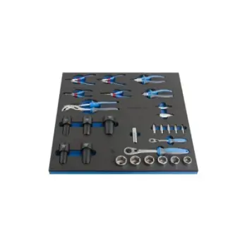 Set veglash biçiklete Unior 2600D Tray 3, tabaka shkumë, profesional, gri kaltërosh