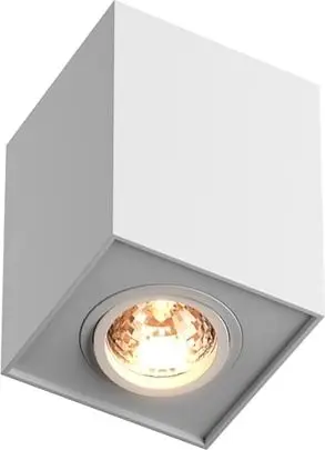 Spot tavanor Netlighting Quadro, GU10, montim sipërfaqësor, i bardhë