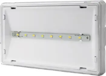 Ndriçues emergjent AWEX EXIT ECO LED, 1W, IP65, i bardhë