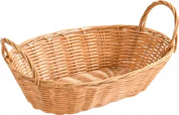 Shportë për bukë dhe fruta Kesper, plastike, 24x20x6cm, ngjyrë natyrale