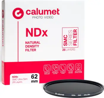 Filter neutral density Calumet 62mm ND8x SMC, ultra i hollë, për fotografi