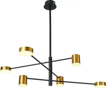 Llambë varëse tavani Netlighting Remdal ITLPND-16, LED 36W, 4000K, e zezë gold