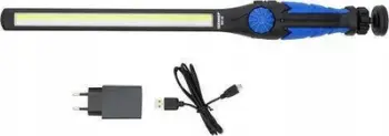 Dritë pune LED Brennenstuhl SHL 200 A, rikarikueshme USB, me bazë kapëse, blu e zezë