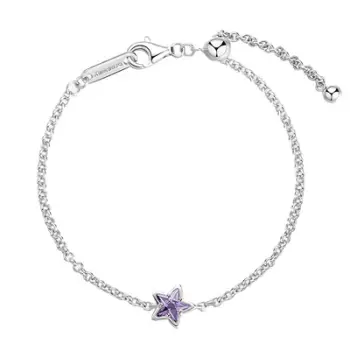 Byzylyk për femra Brosway Star Fancy Magic Purple FMP109, i argjendtë
