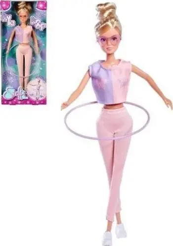 Kukull Simba Steffi Love Hula Hoop, 29cm, sete sportiv, rozë