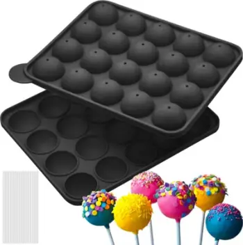 Kallëp silikoni Ruhhy 21808, për cake pops, 20 forma, gri