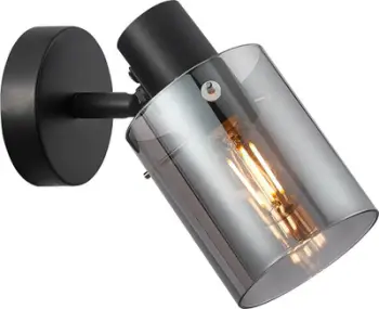 Lampë muri Sardo Black, E14, 40W, e zezë