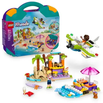 Set LEGO Creative Beach and Travel Suitcase, 134 pjesë, valixhe udhëtimi, shumëngjyrëshe