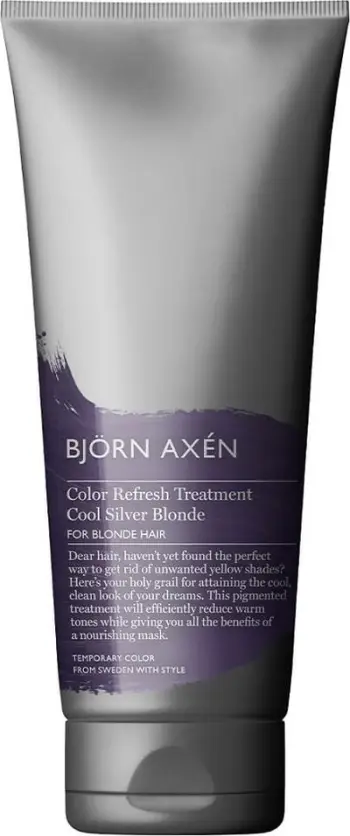Maskë ngjyruese flokësh Bjorn Axen Color Refresh Treatment Cool Silver Blonde, 250ml, për flokë biond, argjend e ftohtë