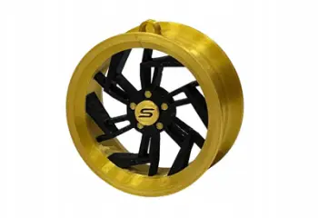 Varëse çelësash Rim 07, 70mm, dekor Vit i Ri, ar e zezë