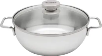 Tigan konik Demeyere Apollo 54424, 24 cm, çelik inox, argjendtë