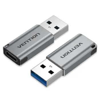 Adapter USB Vention USB A në USB C, USB 3.0, alumin, gri