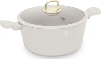 Tenxhere Berlinger Haus, 8L, me kapak qelqi, e bardhë