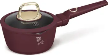Tigan salcash Berlinger Haus Leonardo BH-8028, 16 cm, kapak xhami, vishnje e errët