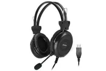 Kufje A4TECH HU-30, stereo, USB, të zeza