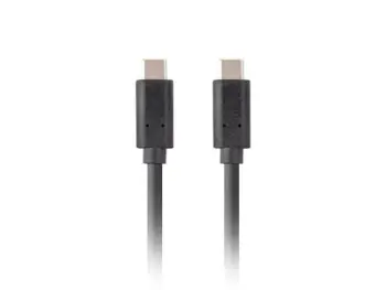Kabllo Lanberg, USB Type-C / USB Type-C, 1.8 m, e zezë