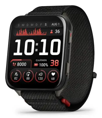 Ora inteligjente Garmin Venu X1, 2" AMOLED, GPS, e zezë