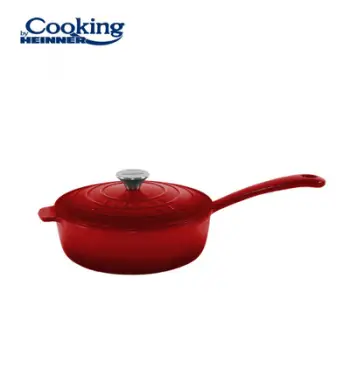 Tigan i thellë gize Heinner Red Line, 24 cm, 2.5 L, i kuq