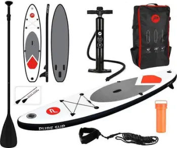 Dërrasë fryrëse SUP Pure4Fun Basic 305, set me pompë, 100kg, e bardhë