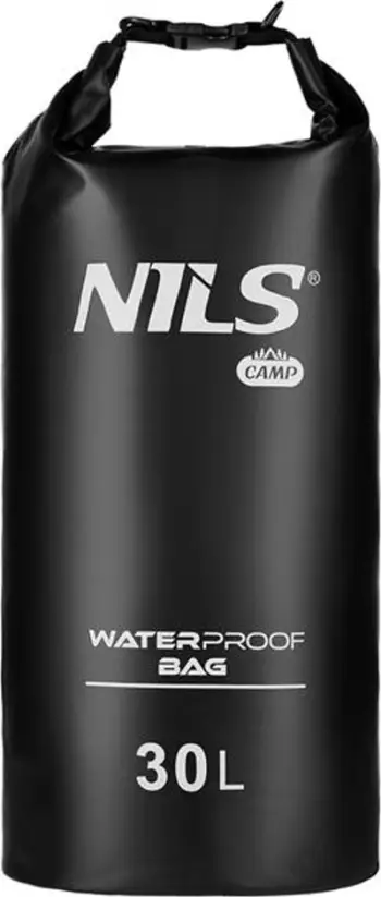 Çantë shpine uji-rezistente NILS CAMP NC1703, 30L, PVC, e zezë