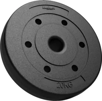 Peshë bituminoze Rebel Active, 20kg, vrimë 51mm për shufra olimpike, e zezë