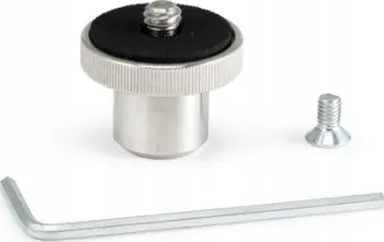 Adapter pllake Manfrotto 244, 1/4", kundër rrëshqitjes, i zi
