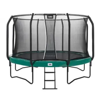 Trampolinë rrethore Salta First Class Edition, 12ft 3.7m, me rrjetë mbrojtëse, e gjelbër
