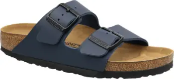 Sandalet Birkenstock Arizona Birko-Flor, shollë anatomike, dy rripa, të zeza