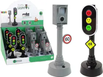 Lodër LEAN Traffic Lights, semafor ose kamera shpejtësie, 15.5 cm, me bateri