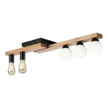 Llambadar tavanor Lamkur MATTE 50171, dru lis, 2xE27 3xG9, i zi me dru