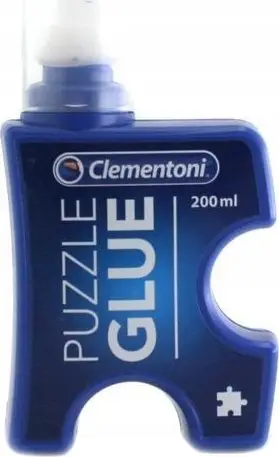 Ngjitës për puzzle Clementoni Liquid Glue, 200ml, aplikim me sfungjer, transparent