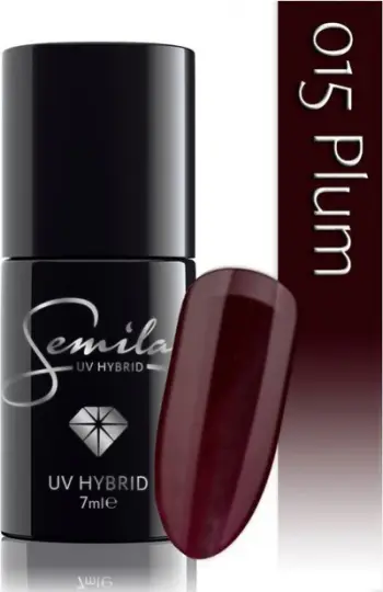Llak xheli Semilac 015 Plum, 7ml, vjollcë e errët