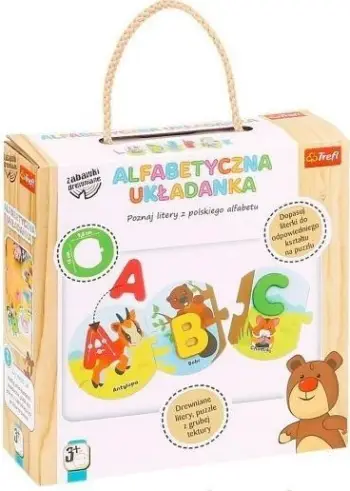 Puzzle druri alfabeti Trefl, lodër edukative, për fëmijë 3+