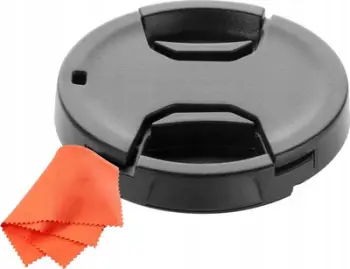 Kapak objektivi FreePower 40.5mm, kapje qendrore, i zi