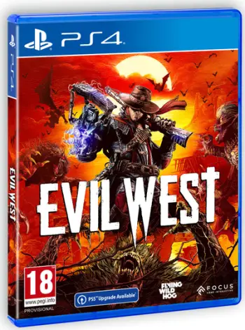 Loja PS4 Evil West, aksion aventurë, Blu ray, shumëngjyrëshe